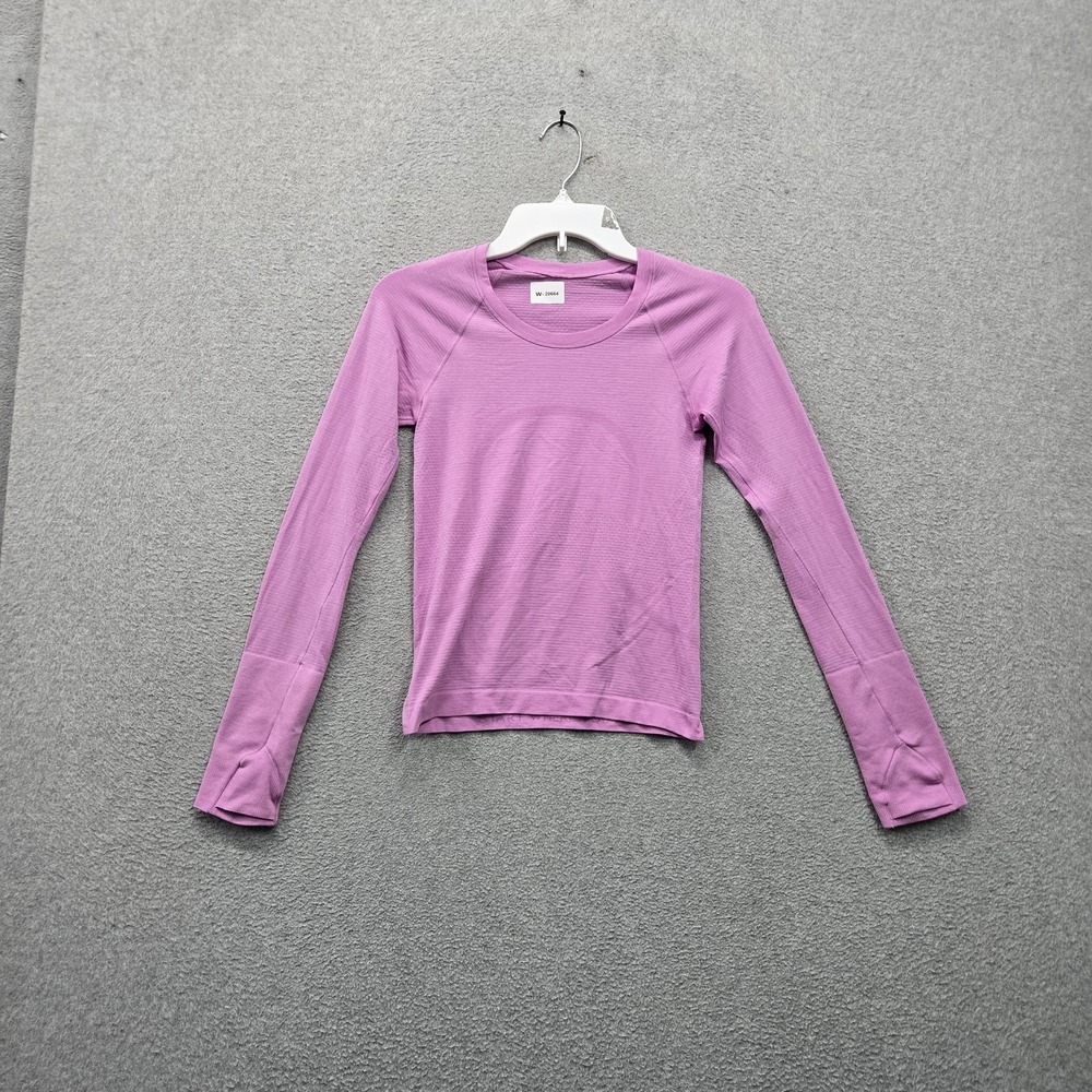 Lululemon Women Shirt 2 Purple Activewear Baselayer Long Sleeve